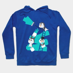 Penguin painting services Hoodie